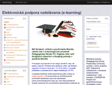 Tablet Screenshot of moodle.pf.unipo.sk