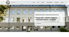 Desktop Screenshot of konferencia.pf.unipo.sk