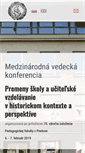 Mobile Screenshot of konferencia.pf.unipo.sk