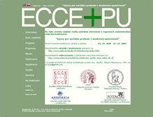 Tablet Screenshot of ecce.unipo.sk